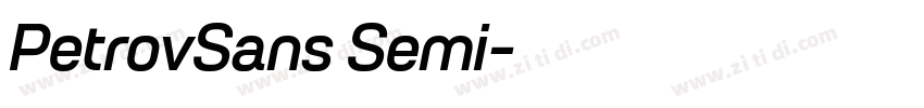PetrovSans Semi字体转换